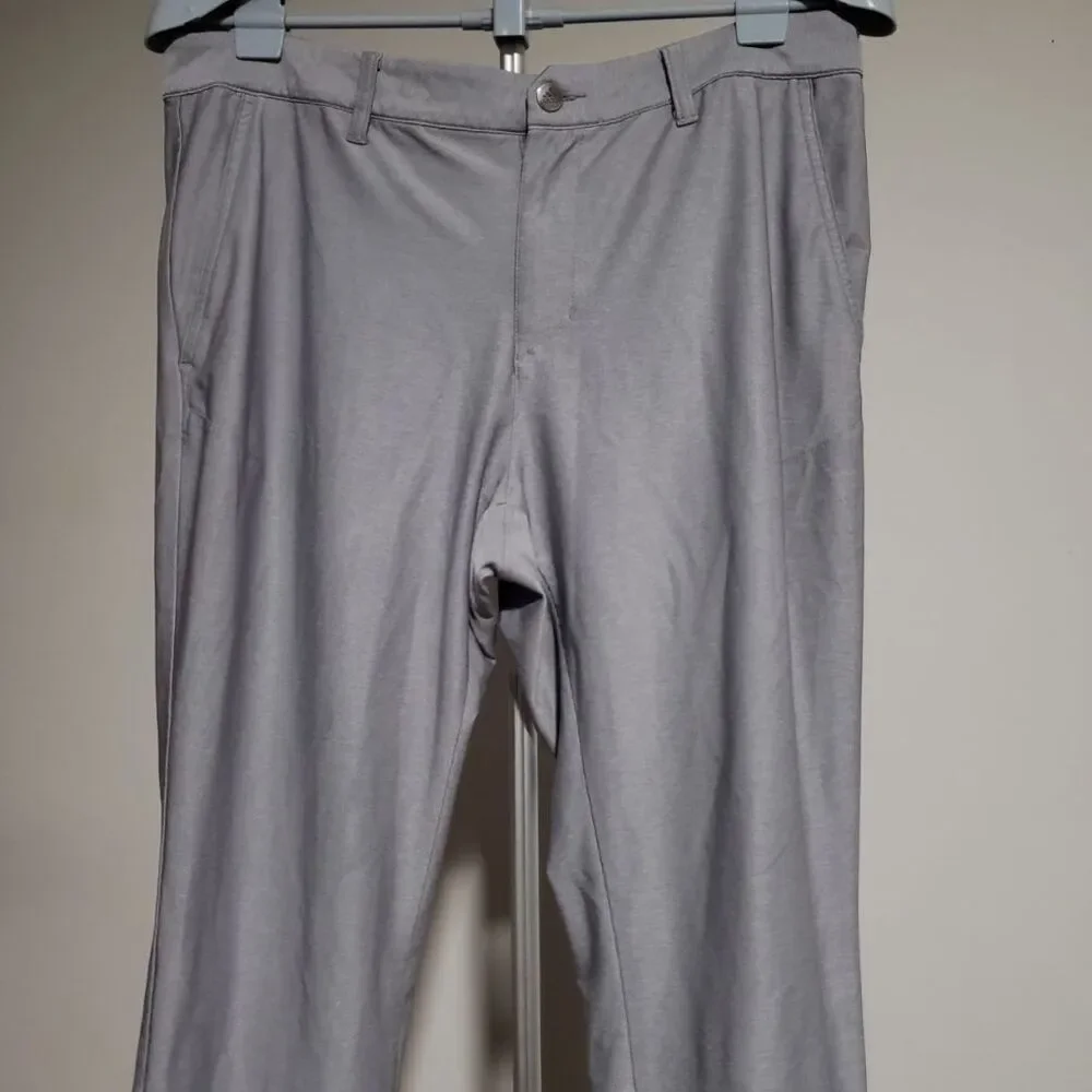 Adidas Adicross Golf Pants Mens 34x32 Gray Stretch Tapered DY3226